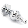 Generique Plug Bijou Leaf 7 x 2.7cm Transparent